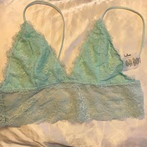 Mint Green Lace Bralette